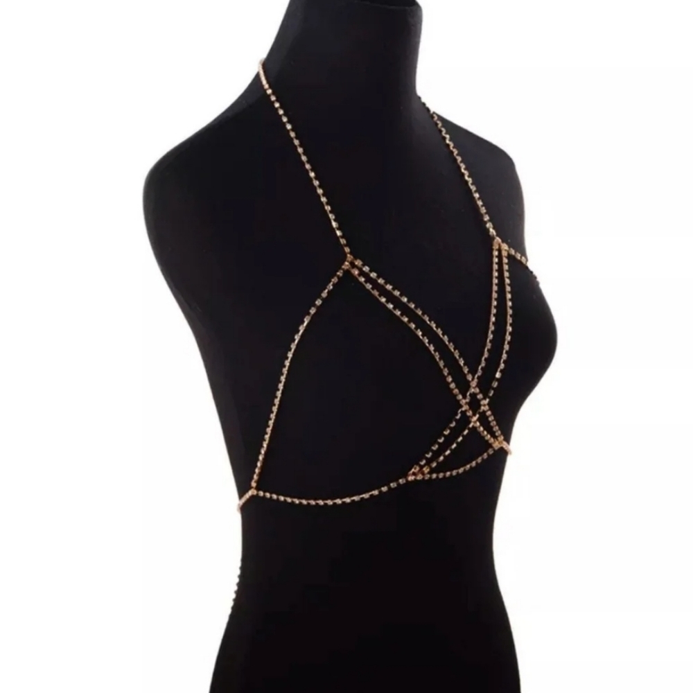 Rhinestone Body Chain / Harness - Picture 3 of 4